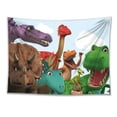 thumbnail image 1 of Tapiz estético con dibujos animados de dinosaurios para pared, 150 x 100 cm, 1 of 1