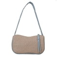 thumbnail image 1 of Bolso Hombro para Mujer Tejido Paja A Mano Combinado Chicas Citas, 1 of 9