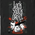 thumbnail image 2 of Men's The Nightmare Before Christmas Boogie's Boys Stencil Graphic Tee Black Small, 2 of 5