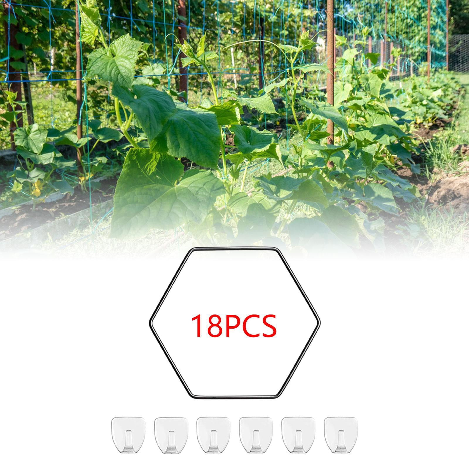 kesoto Indoor Plant Trellis Hexagon Chain Trellis Metal Houseplants Plant Growing Support Garden Trellis for Potted Vegetables Fence