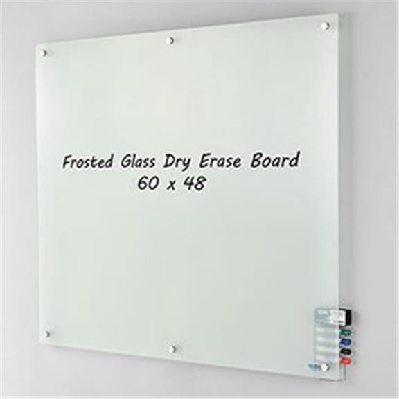 Frosted Glass Dry Erase Board - 60 x 48 in.