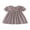 Coffee, variant on RUINIXCW Toddler Baby Girl Summer Gingham Plaid Dress Cute Puff Short Sleeve Doll Collar Ruffled Casual A-line Dress Clothes 6 Months to 4 Years