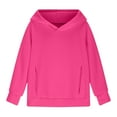 thumbnail image 5 of Grblisyd Girls Sweatshirt Kids 10-12 Oversized Hoodie Youth Long Sleeve Y2K Tween Tops Cute Graphic Hoodie Drawstring Pullover Kids Clothes Hot Pink 160, 5 of 6