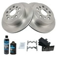 thumbnail image 2 of TRQ Rear Posi Ceramic Disc Brake Pad & Rotor Kit LH RH Kit w/Chemicals BKA15368, 2 of 6