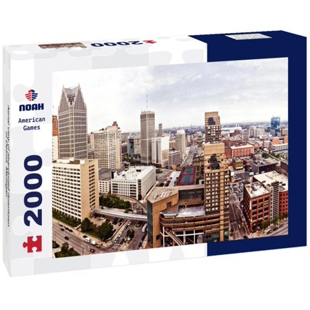 Noah Jigsaw Puzzle Aerial view of abandoned downtown of Detroit, Michigan 2000 pieces