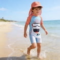 thumbnail image 6 of Gunia Baby Boy Bathing Suit Long Sleeve Rash Guard Swim Shirt With Upf Sun Matching Swim Trunks Swimsuits For Beach Pool 0-5 Years, 6 of 6