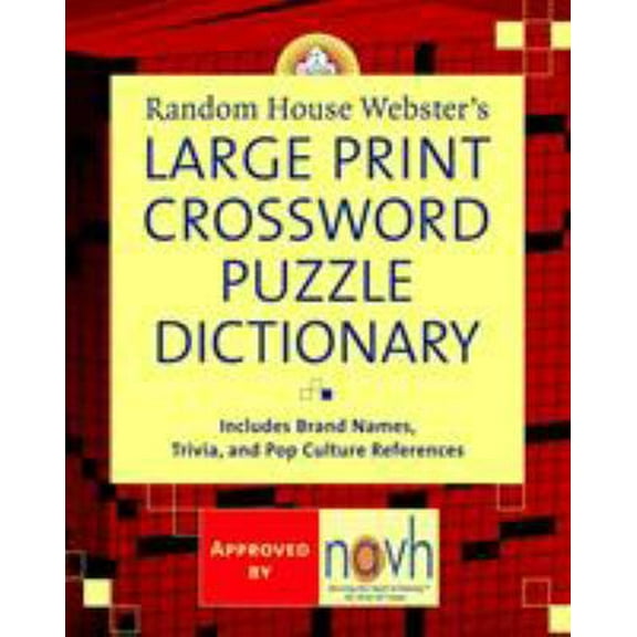 Pre-Owned Random House Webster's Large Print Crossword Puzzle Dictionary (Paperback) 0375722203 9780375722202