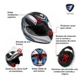 thumbnail image 2 of Casco Moto Abatible ITALIKA  Spartan certificado DOT TALLA L, 2 of 6