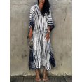 thumbnail image 2 of Robe de Plage Imprimée pour Femmes à Manches Courtes Grande Taille, 2 of 5