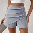 thumbnail image 2 of Zylarhe Women's Pants Women's Comfortable Stretch Pull On Straight Leg Casual Pants with Button Pockets for Daily Wear Versatile Pure Color, 2 of 5