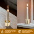 thumbnail image 5 of 4 piezas Candelas decorativas Decorativas Luces de té de hierro Candelas de velas de metal Copas de vela de metal, 5 of 5