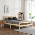 thumbnail image 4 of uhomepro Wood Full Bed Frame for Kids Adults, Platform Bed Frame with Headboard and Footboard, Modern Full Size Bed Frame with Wood Slats Support, Bedroom Furniture, No Box Spring Needed, Q17322, 4 of 11