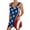 3-Red, variant on American Flag Print Jumpsuits for Women 4th of July Independence Day USA Patriotic Red White and Blue Sleeveless Shorts Overalls Loose Comfy Wide Leg Casual Romper 33-Red XXL