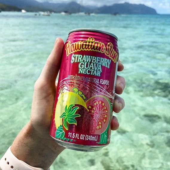 Hawaiian Sun Drinks - Strawberry Guava (11.5floz x 12 cans