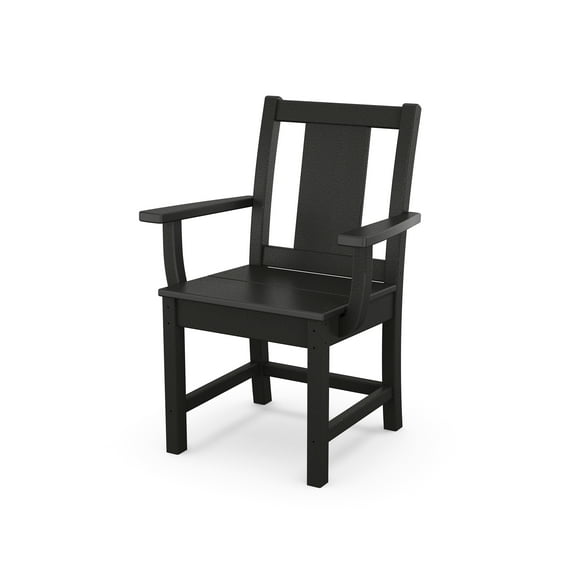POLYWOOD® Prairie Dining Arm Chair in Black