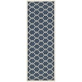 thumbnail image 3 of SAFAVIEH Courtyard Estelle Geometric Indoor/Outdoor Area Rug, Navy/Beige, 6'7" x 6'7" Square, 3 of 10