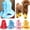 Blue, variant on 4Pcs/Set Anniston Dog Shoes, Rubber Sole Mesh Cotton Breathable Anti-Skid Pet Shoes Dog Puppy Sandals for Your Pet Puppy Small Medium Large Dogs, 5 Different Sizes