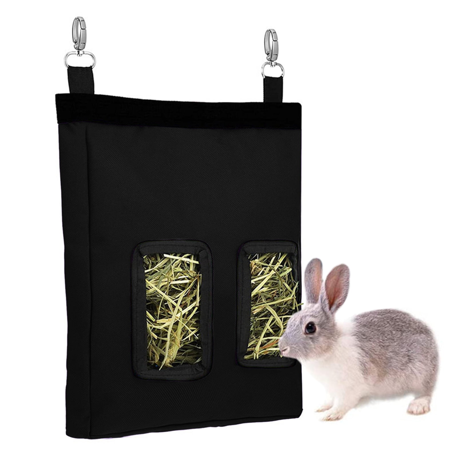 CHBORLESS Rabbit Hay Feeder Bag Bunny Guinea Pig Hanging Hay Feeder