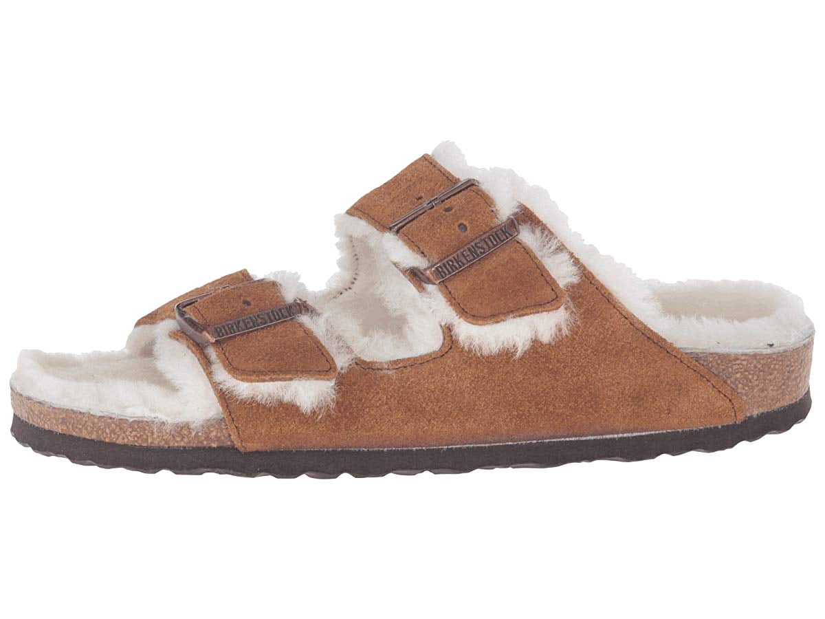 Birkenstock Arizona Shearling Mink Suede