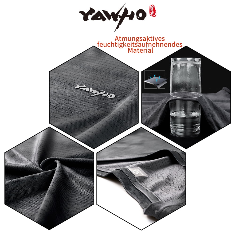 Stay cool and comfortable during your workouts with this 100% polyester mesh workout shirt for men. The lightweight and breathable fabric is designed to keep you feeling great all day long, thanks to its moisture-wicking technology that quickly evaporates sweat, leaving you cool and dry. The airflow-friendly material prevents discomfort and embarrassment while enhancing visibility in low-light conditions with reflective stripes. Crafted with four needle six lines for durability and protection against chafing, this versatile shirt is perfect for gym training, running, hiking, cycling, and other outdoor activities.