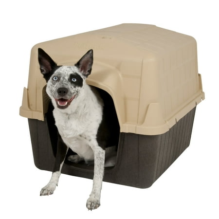 UPC: 0029695251634 | Aspen Pet Petbarn 3 Dog House  Plastic  Tan/Brown  25 to 50 Pounds  Medium