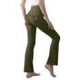 thumbnail image 1 of iHPH7 Flared Yoga Pants Athleisure Women Bootcut Pants for Women Workout Pants Women Womens Fall Pants Bootcut Yoga Pants Bell Bottom Pants for Women Green L, 1 of 6