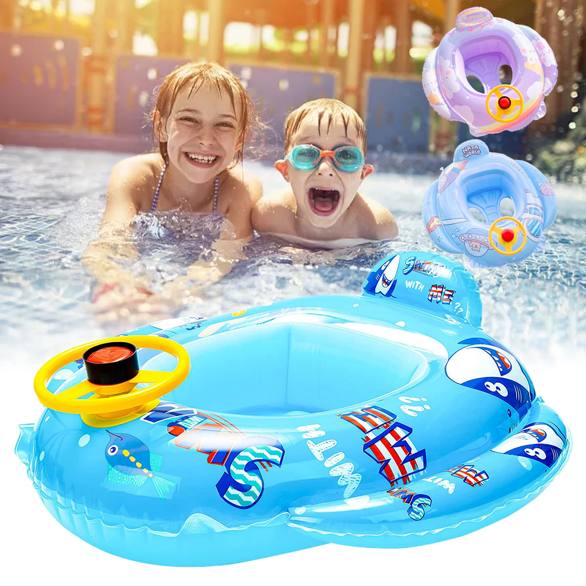 NEW STRAWBERRY SHORTCAKE Inflatable 20" Swim Ring Tube Girls Kids Pool Float 3 