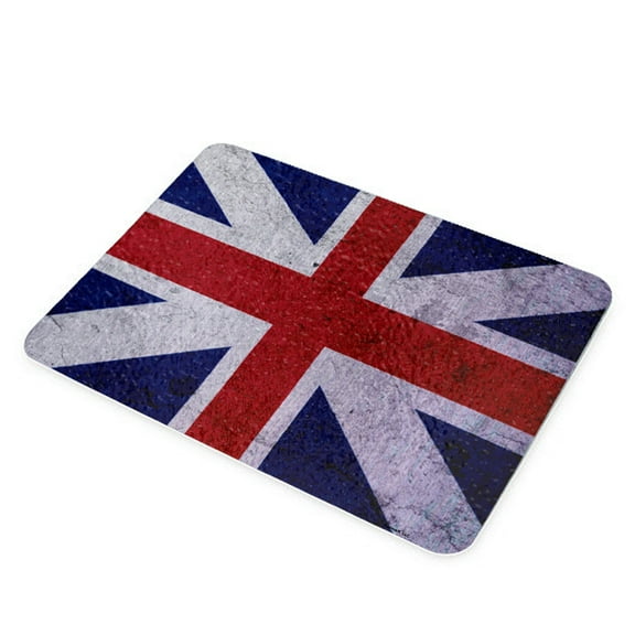 KuzmarK Glass Cheese Cutting Board 11"x7.75" - Union Jack