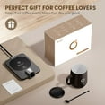 thumbnail image 3 of Coffee Mug Warmer Set, &plusmn;1&deg;F Precision Temperature Control Smart Heated Mug for Desk, Electric Coffee Warmer with Auto Shut Off & Real-Time, 3 of 8