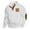 White, variant on Men's Trendy Color Block Pullover Textured Vintage Collar Sweater Long Sleeve Sweatshirt with Elbow Patches