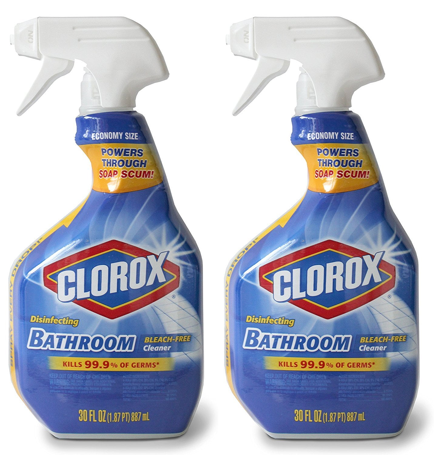 Clorox Disinfecting Spray, Bleach Free Bathroom Cleaner Spray, All Purpose  and Bathroom Cleaning, Bleach Free Disinfectant, 30-32 Ounces (Pack of 3)