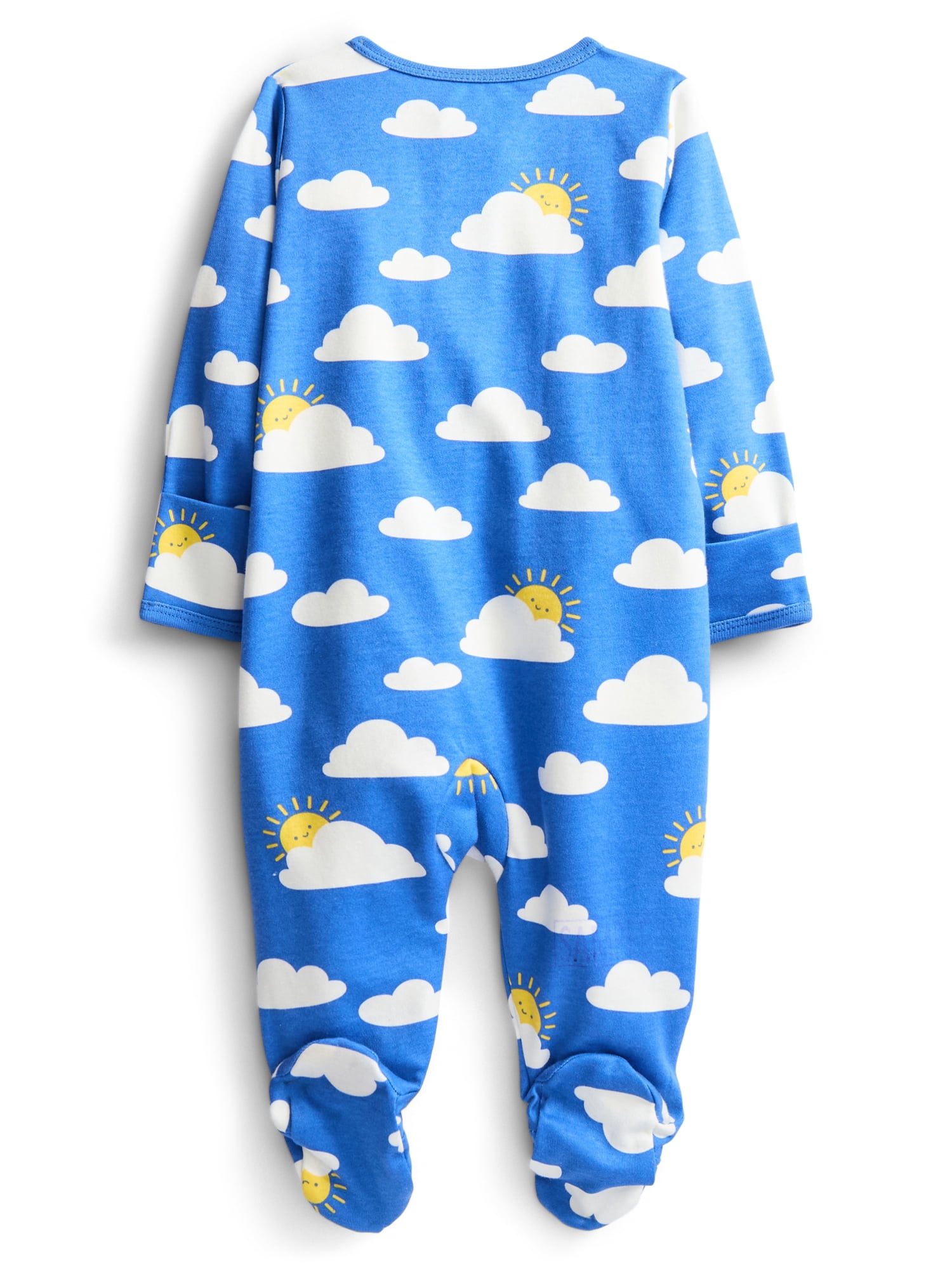Wonder Nation Organic Cotton Baby Unisex Zip Front Footed Sleep N Play Pajamas, Sizes Preemie-6/9 Months