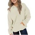 thumbnail image 4 of breaise Hoodie for Kids Long Sleeve Sweatshirt Boy and Girls Hooded Pullover Casual Solid Color Fall Sweatshirts, 4 of 9