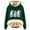 A-Dark Green308, variant on XIAOCHA Womens Hoodies Christmas Graphic Sherpa Lined Hoodie - Cozy Pullover Sweatshirt Festive Winter Warm Holiday Wear