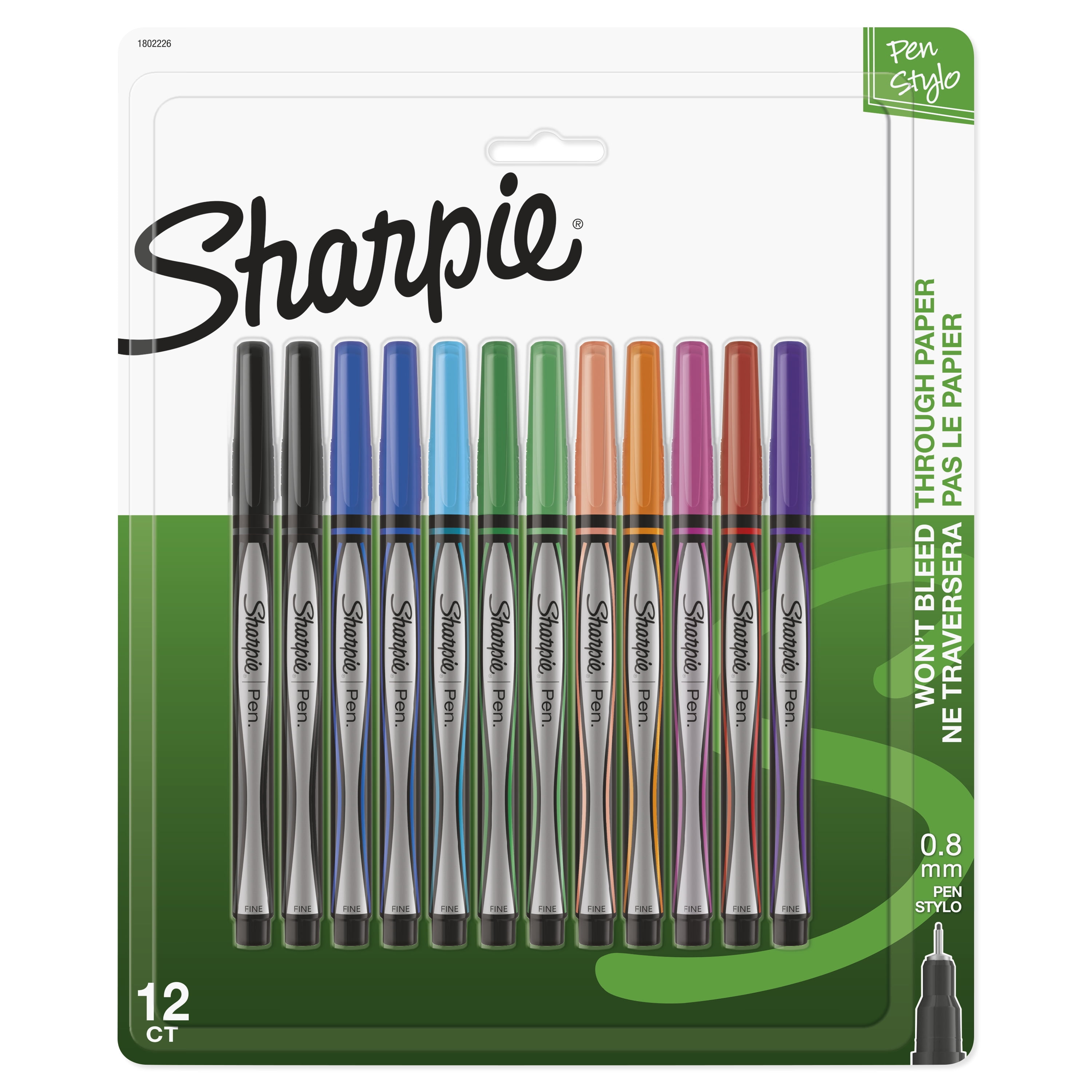thin colored pens
