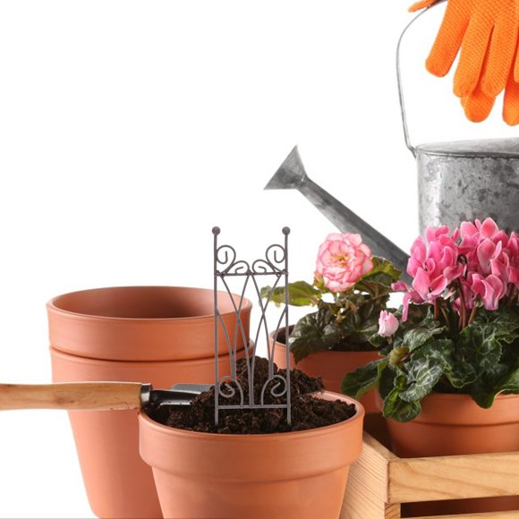 HEALEEP 2Ud Soporte De Planta De Hierro Color Marrón Para Plantas Trepadoras En Interiores