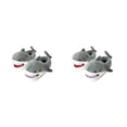 thumbnail image 1 of Minnieouse 2 pack/lote Y Pantuflas Toboganes Tiburón Cálido Y Estos Animales Tiburón 2 pack/lote Parte Inferior Antideslizante Para Seguridad Gris Tamaño de la UE 36-43 2Conjunto, 1 of 1