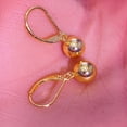 thumbnail image 5 of Earrings for Women 925 Sterling Silver Post Ball Dangle Earrings,Hypoallergenic Gold Plating Earings for Jewelry Gifts, 5 of 9