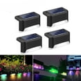 thumbnail image 2 of Outdoor Solar LED Deck Lights Garden Path Patio Pathway Stairs Step Fence Lamp, 2 of 18