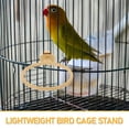thumbnail image 3 of Raindrops Bird Shower Bowls Rack Plastic Light Yellow Stable Support 3Pcs, 3 of 8