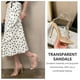 thumbnail image 5 of WORGEOUS 1 par de mujeres Sandalias de Rhinestone Sandalias Transparentes Vamps Sandals Steylish Peep-Toe Shoes, 5 of 7