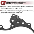 thumbnail image 7 of Unique Bargains 1 Pcs Car Engine Timing Cover Gasket Set for Nissan Altima 3.5L V6 - Gas 2007-2014 Chain Case Cover Gasket No.23797JA10B Black Metal, 7 of 7