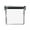 White, variant on Food Storage Solutions Transparent Glass Square Food Prep Containers with Airtight Lids for Kitchen Organization and Fresh Keeping Durable Jar for Grains Snacks and Dried Fruits
