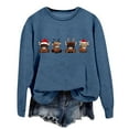 thumbnail image 4 of Christmas Sweatshirt Long Sleeve Crewneck Sweatshirt Festive Holiday Print Pullover Top Cozy Soft Casual Fashion Tunic Blouse For Seasonal Party Celebration And Daily Wear Christmas Sweater, 4 of 4