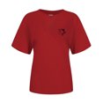 thumbnail image 5 of AherBiu Hauts d'Été pour Femmes Manches Courtes Haut Confortable T-Shirts Imprimé Cœur Col Rond T-Shirts Basiques Blouse, 5 of 5