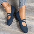 thumbnail image 5 of IUJSOY Mary Jane Flats for Women Walking Shoes Knit Mesh Slip on Dress Shoes Casual Flat Shoes, 5 of 7