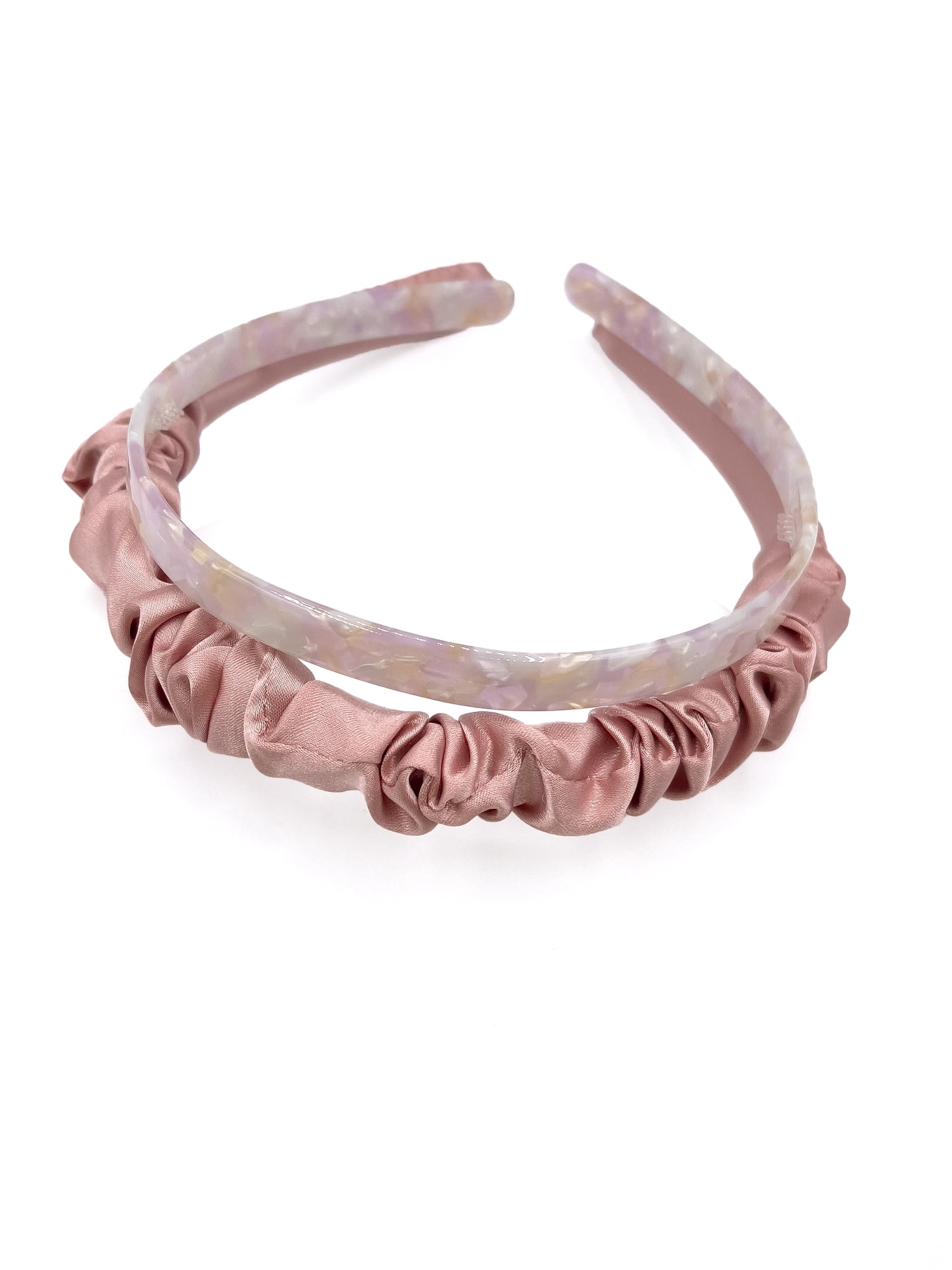 Time and Tru Women's Headband, 2 Pack, Blush