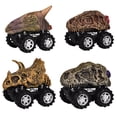 thumbnail image 1 of 4PCS Dinosaur Pull Back Cars Realistic Pull Back Vehicles Dinosaur Car Toys, 1 of 10
