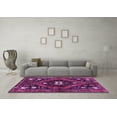 thumbnail image 3 of Ahgly Company Indoor Round Persian Purple Traditional Area Rugs, 6' Round, 3 of 4