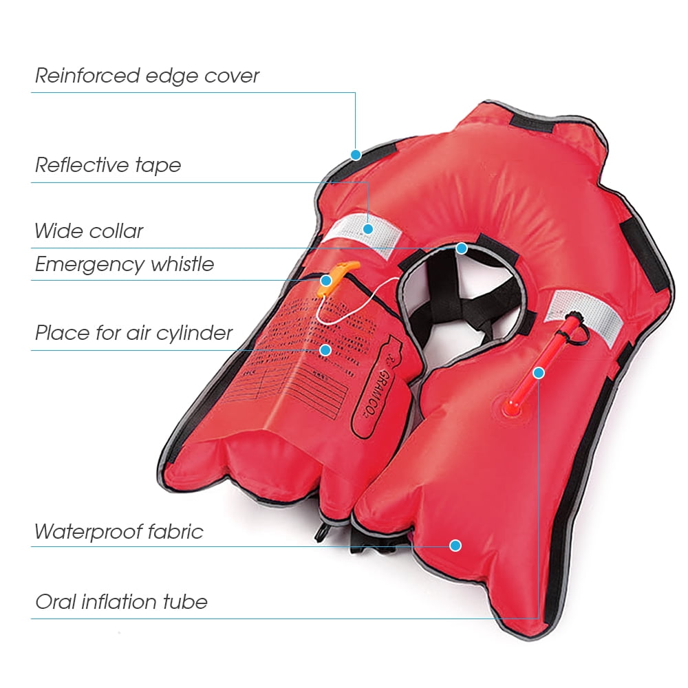 Andoer Auto Inflatable Adults Adult Safety Float Suit for Water Sports Kayaking Fishing Surfing Canoeing Survival Jacket